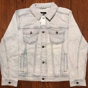 NWT - Hollister Men's Stretch Denim Trucker Jacket (Light Wash)